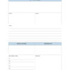 Goal planner document with sections for goals, start/finish dates, ideas, things needed, references, action steps, and notes.