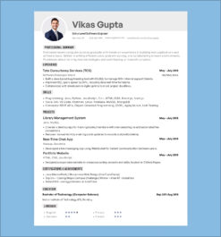 Free student CV template for software engineer – editable PDF resume for freshers and graduates